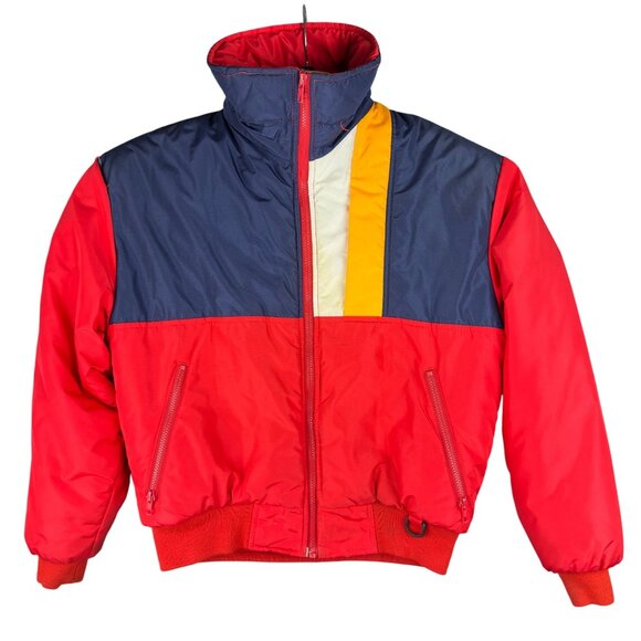 Vtg Lift Ticket Puffer Ski Jacket M Colorblock By Gordon & Ferguson Insulated - Picture 1 of 14